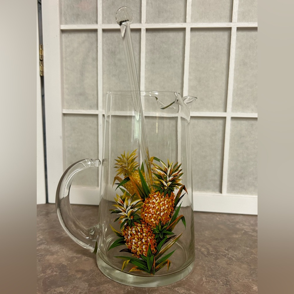 MCM Glass Pineapple Bar Set - Picture 5 of 11